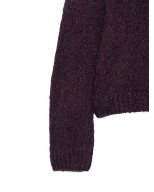 Dries Van Noten Purple Cardigan Mora for men