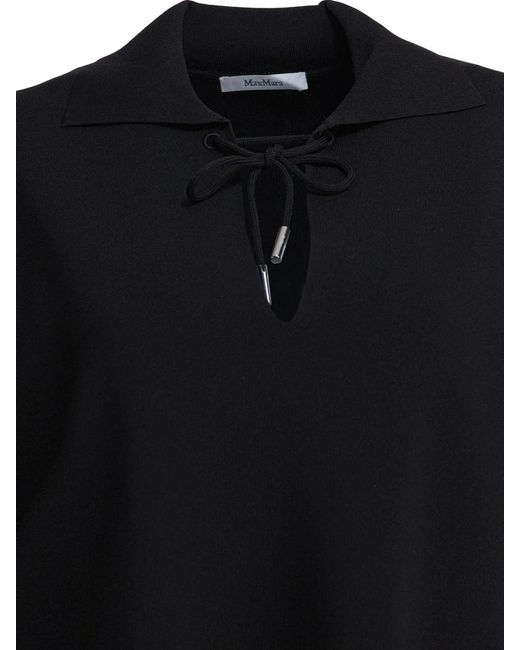 Max Mara Black Polyamide Top