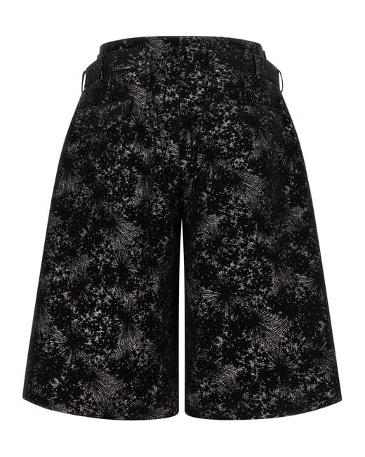 Comme des Garçons Black Double Waist Bermuda Shorts for men