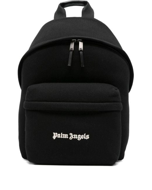 Palm Angels Black "Classic Logo" Backpack for men