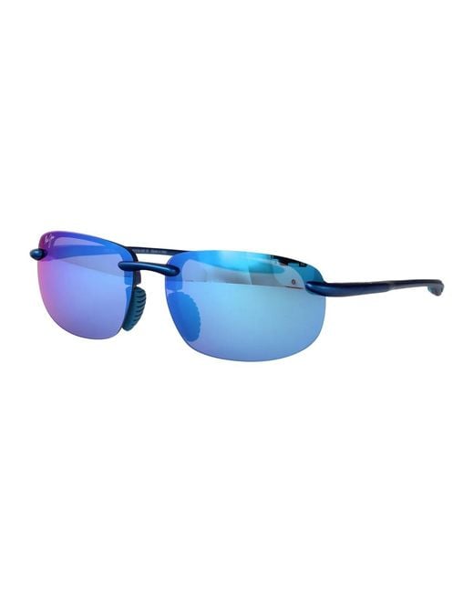 Maui Jim Blue Metal Matte Nylon Sunglasses