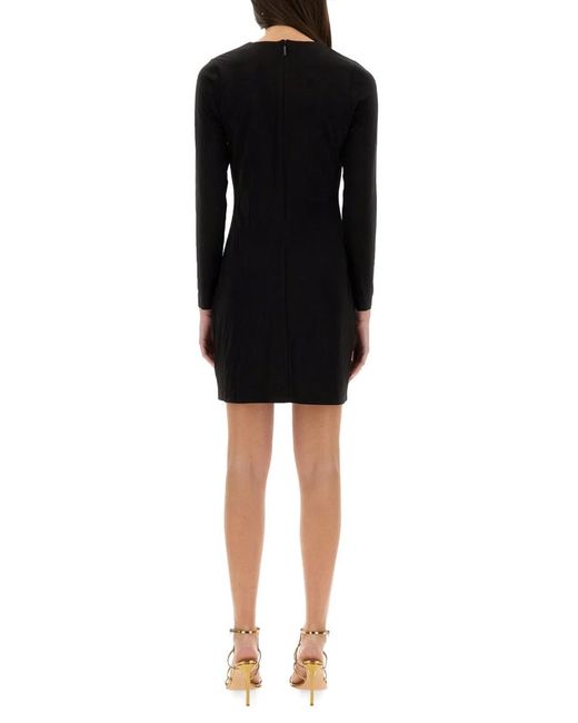 MICHAEL Michael Kors Black Michael By Michael Kors Jersey Dress With Drop Opening