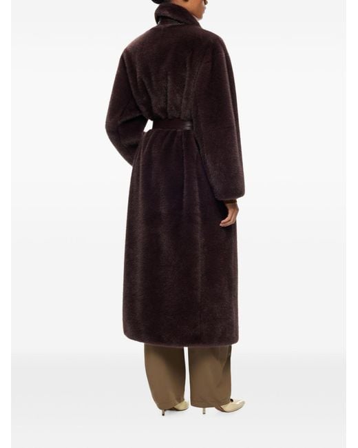 Pinko Red Polyester Coat