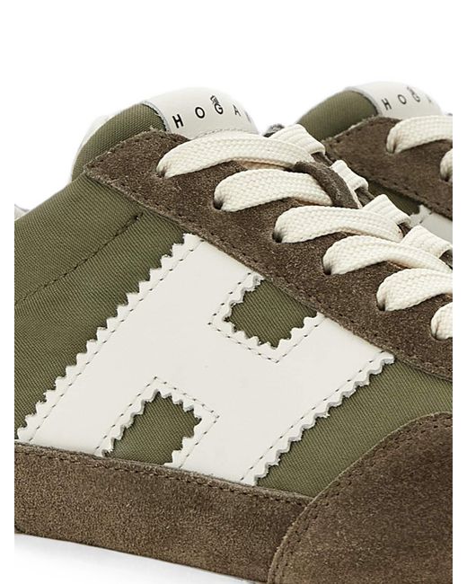Hogan Green Fitted Sneakers