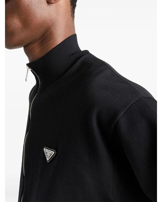 Prada Black Nylon Cardigan for men