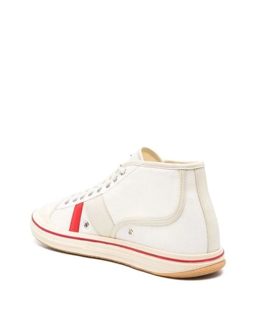 Bottega Veneta Black Eliot Mid-Top Canvas Sneakers for men