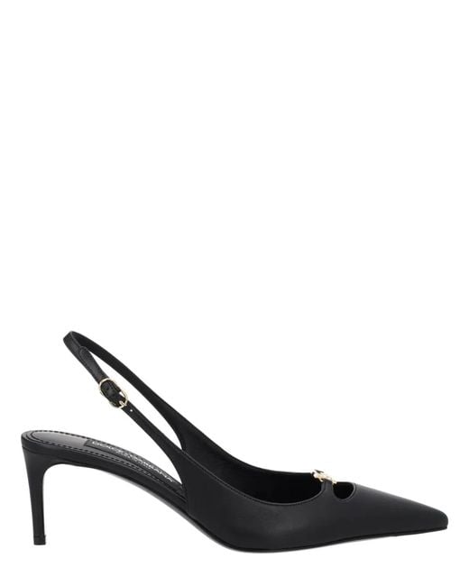 Dolce & Gabbana Black Slingback "Lollo"