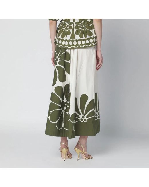 Farm Rio Green Palermo Maxi Skirt With Print