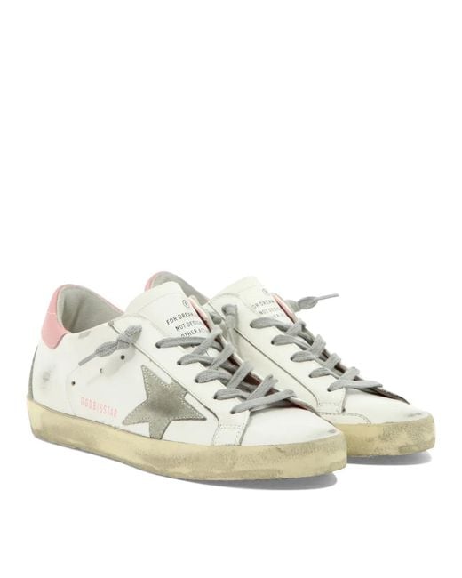 Golden Goose Deluxe Brand Pink "Super Star" Low Sneakers