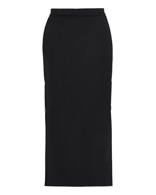 Pinko Black Gto Midi Skirt