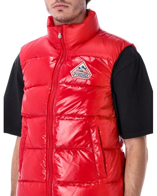 Pyrenex Red John Sleeveless Down Vest