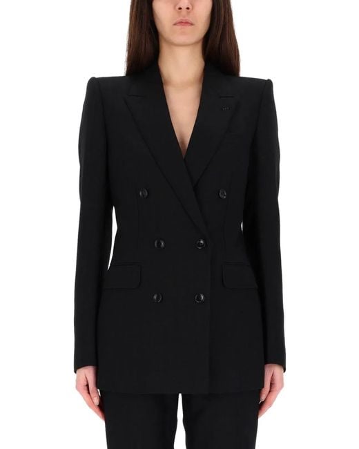 Tom Ford Black Double-Breasted Jacket