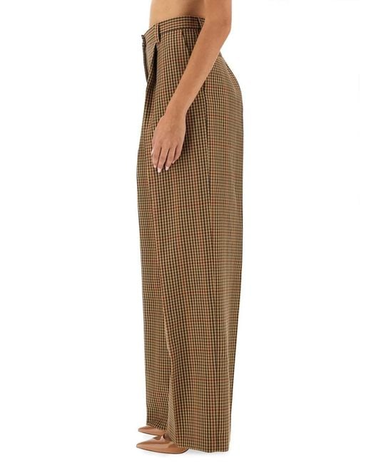 Dries Van Noten Natural Pants With Check Pattern