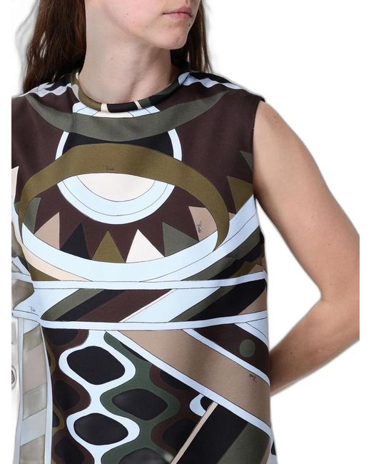 Emilio Pucci Black "Vivara" A-Line Dress