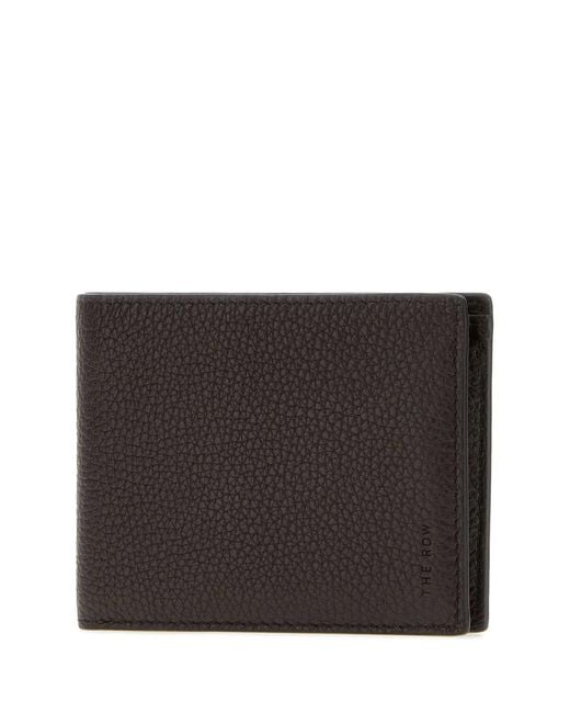 The Row Black Classic Wallet for men