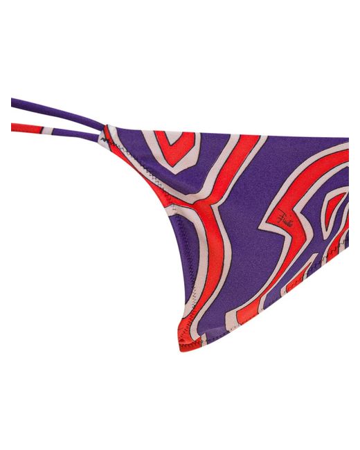 Emilio Pucci Red "Labirinto" Bikini Briefs