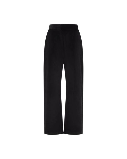 Studio Nicholson Black Espresso Grange Relaxed Curved Leg Trousers