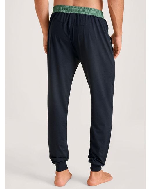 Calida Blue Lyocell Track Pants