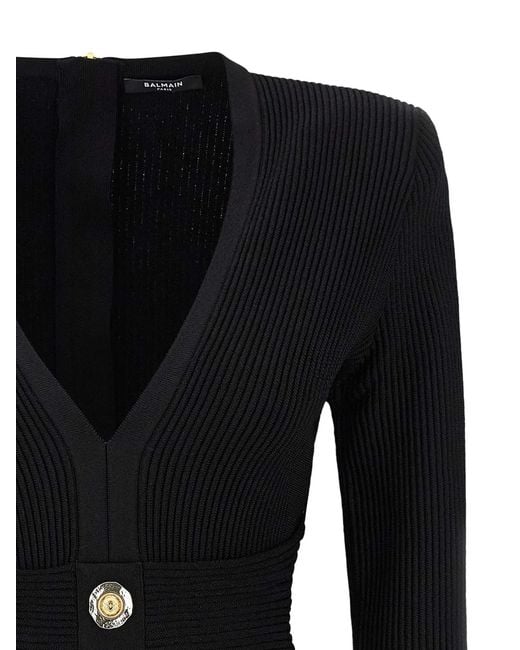 Balmain Black Bodycon Dress