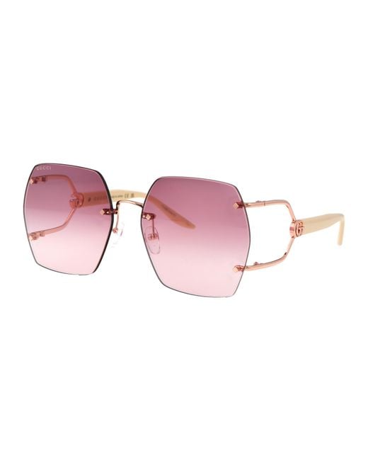 Gucci Pink Sunglasses Gg1562S 004 Ivory/17/140