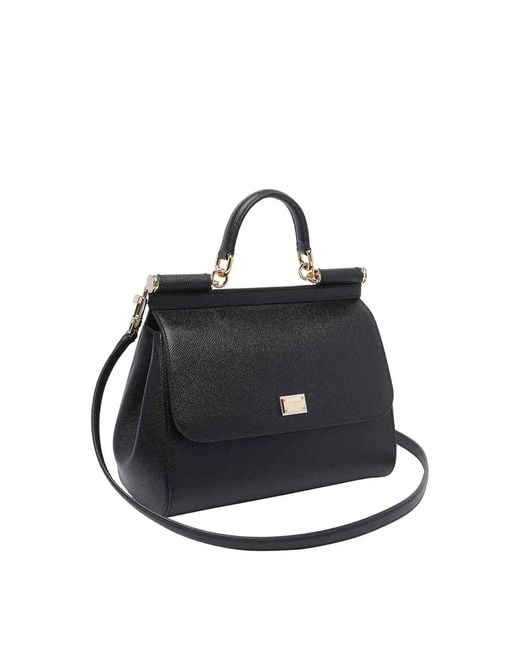 Dolce & Gabbana Black Dolce & Gabbana Big Sicily Handbag