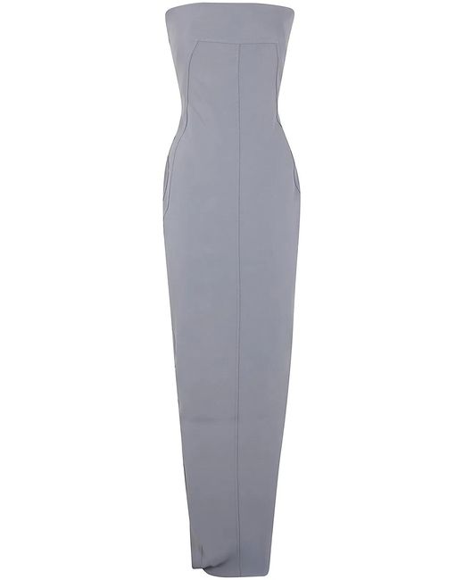 Rick Owens Brown "Bustier Gown" Dress