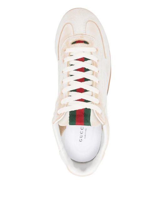Gucci White Leather Sneakers