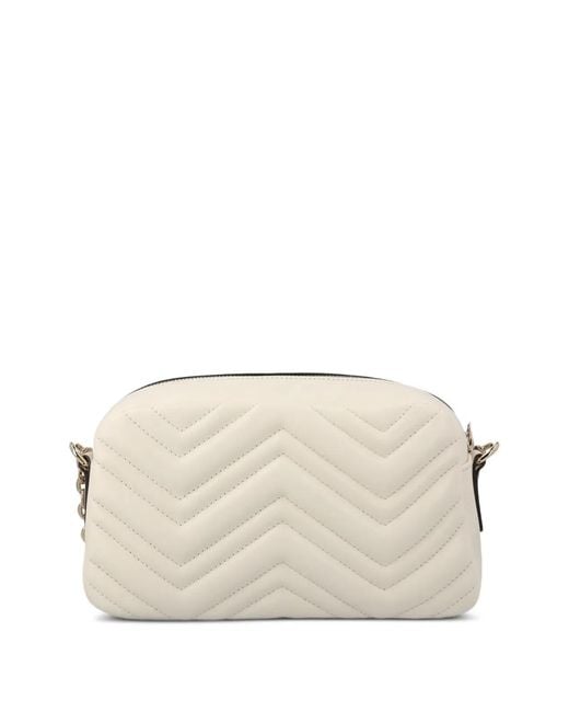 Gucci Natural Small Gg Marmont Chevron Shoulder Bag
