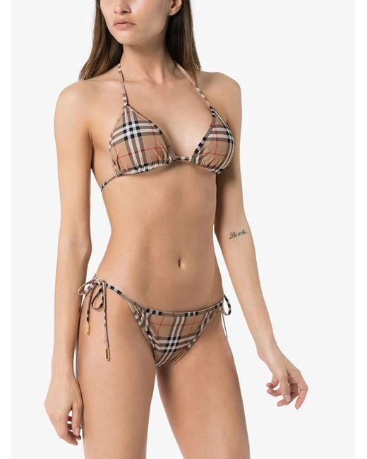 Burberry White Check Cobb2 Bikini