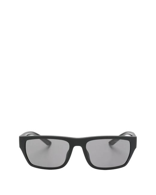 Emporio Armani Gray Acetate Sunglasses for men