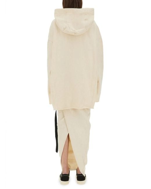 Rick Owens White "Peter" Sweatshirt