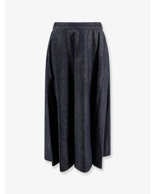 Max Mara Blue Cecile Denim Skirt