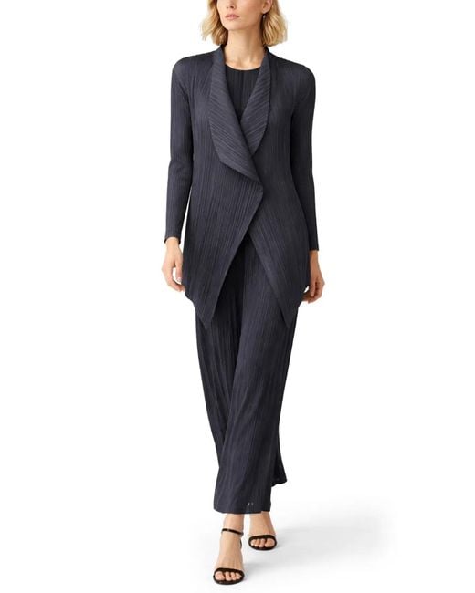 Pleats Please Issey Miyake Blue Pantalone Plissettato