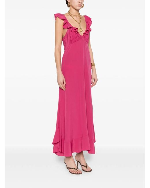 Chloé Pink Tyrian Crepe Dress
