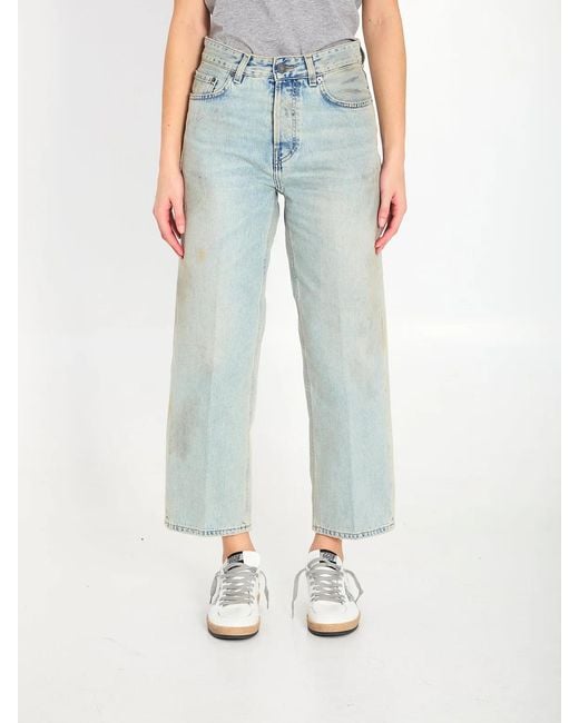 Haikure Blue Betty Soft Stained Sky Denim Pants