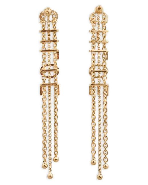 Chloé Metallic 'Lettering' Pendant Earrings