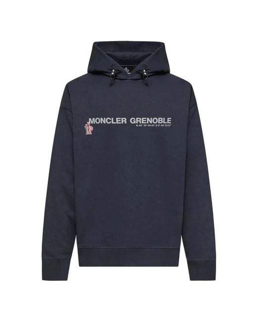 Moncler Blue Hoodie Sweater for men