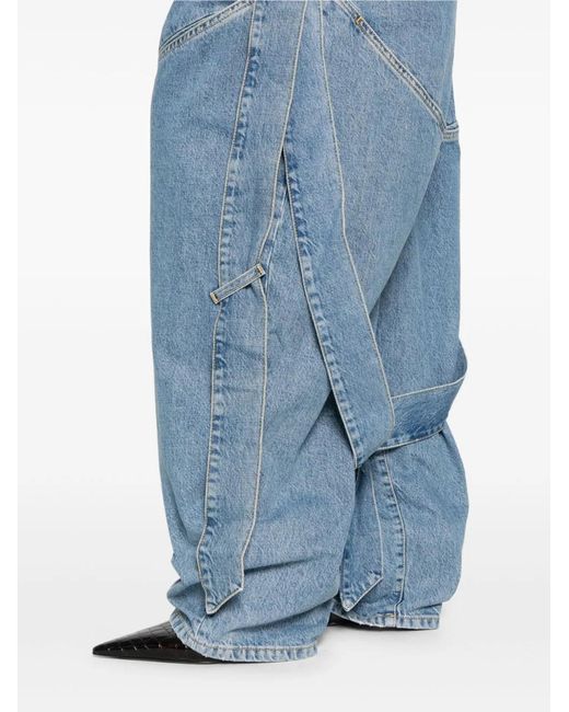 The Attico Blue Denim Cotton Jeans