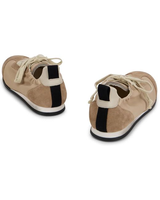 Uma Wang Brown Leather Baseball Sneakers