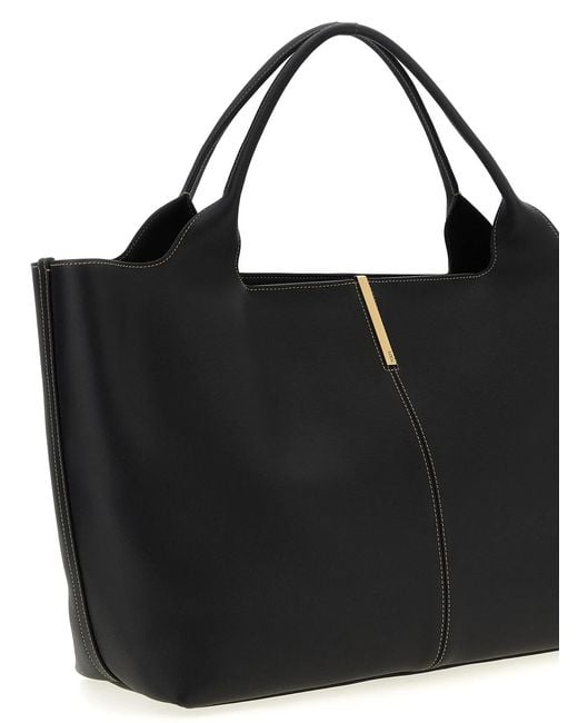 Tod's Black Medium 'Ebr' Shopping Bag