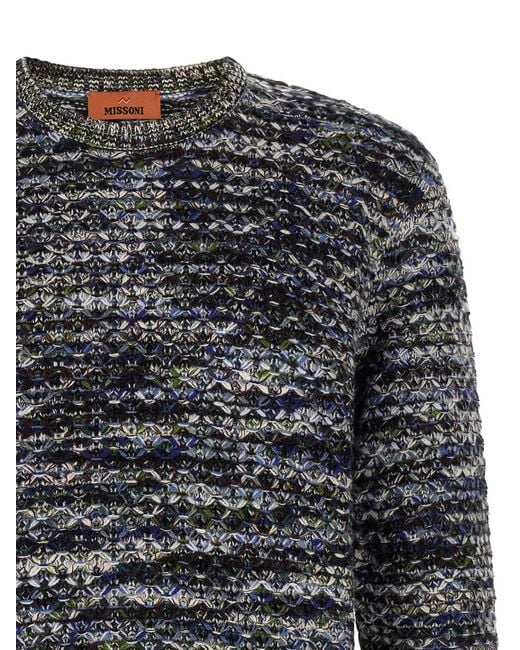 Missoni Gray 3D Processed Sweater for men