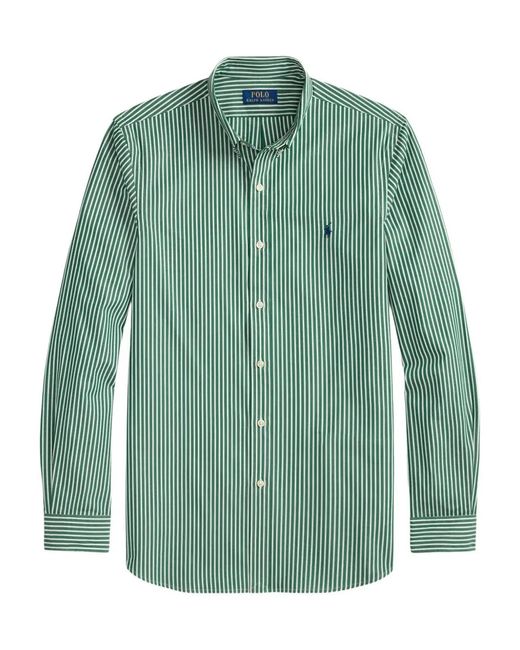 Polo Ralph Lauren Green Long Sleeve Sport Shirt for men