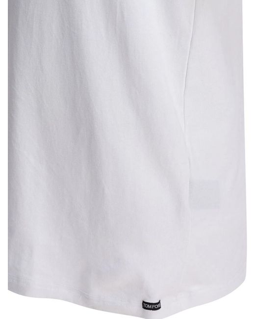 Tom Ford White Cotton Underwear T-Shirt for men