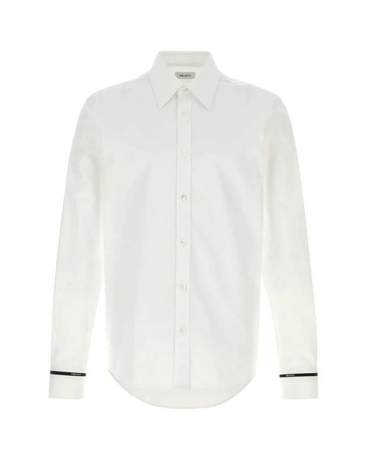 McQueen White Cuff Lg Classic Shrt for men