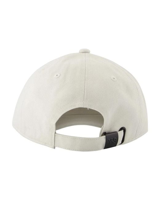 Y-3 White Logo Cap for men