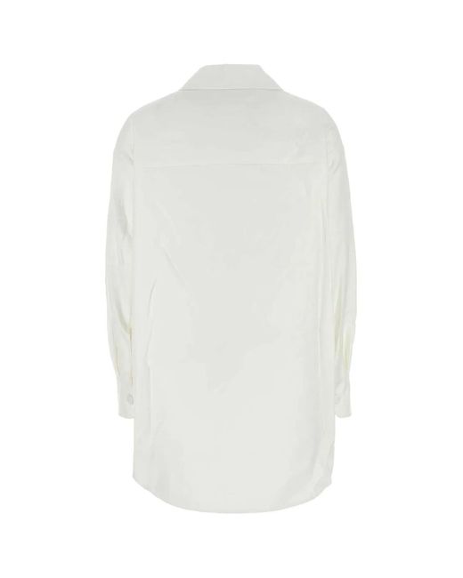 Valentino Garavani White Cotton Blend Oversize Jacket