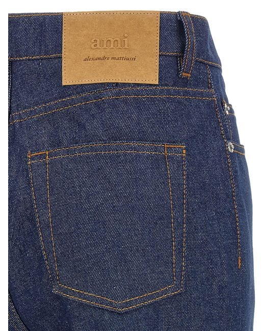 AMI Blue Flared Leg Jeans