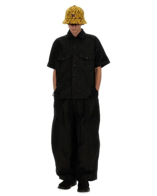 Needles Black Cotton Shirt for men