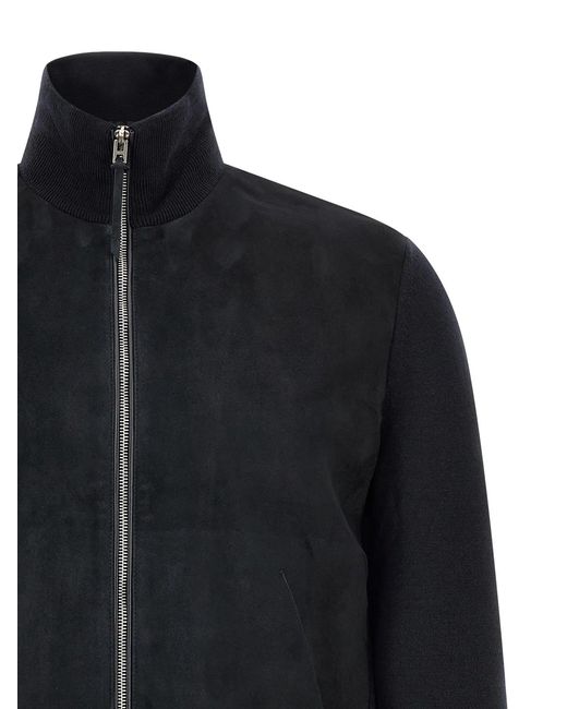 Tom Ford Black Two-Material Cardigan for men