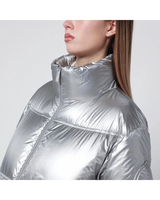 Herno Gray Metallic Shield Laminar Jacket